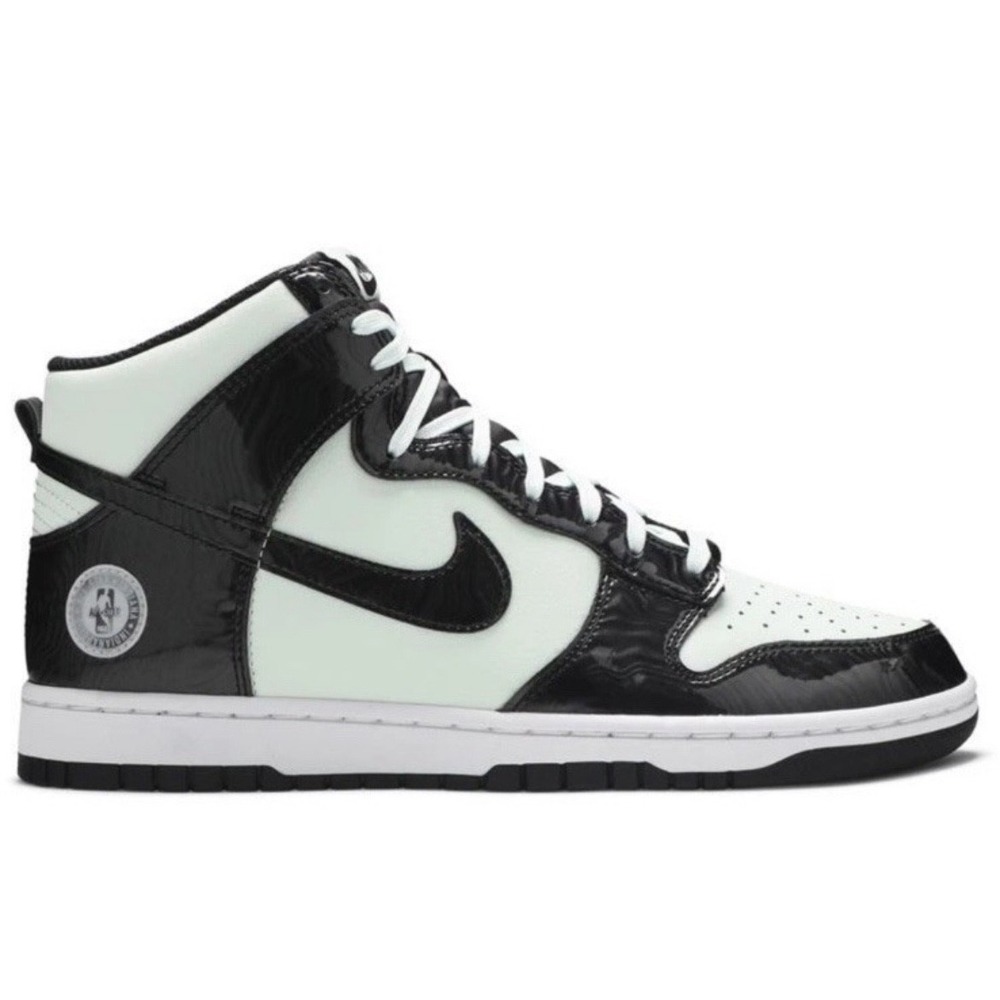 Nike Dunk High NBA All-Star Black Mint Green Patent Leather Men's Size 10